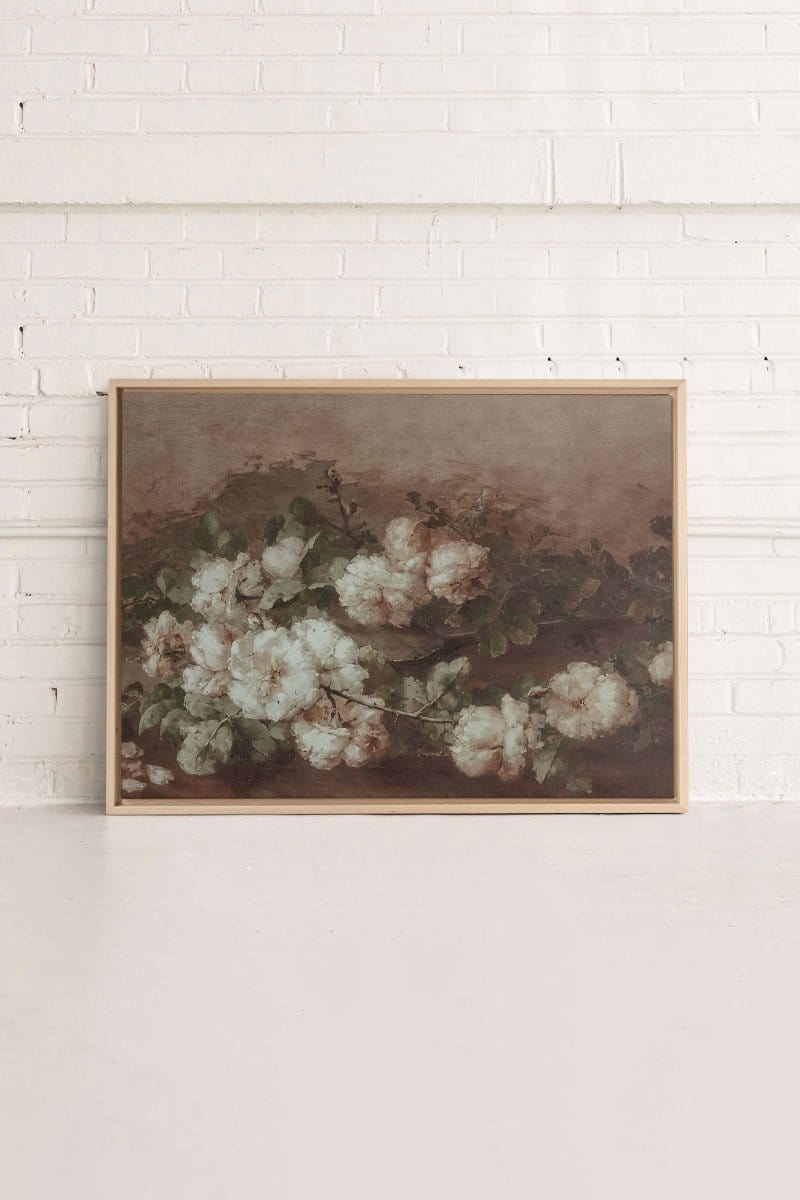 WHITE PEONY, Work on stretched canvas