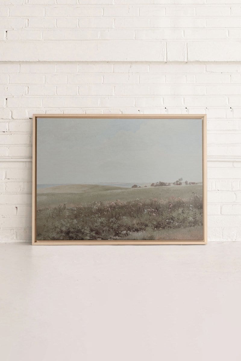 MUTED GREEN MEADOW, Work on stretched canvas