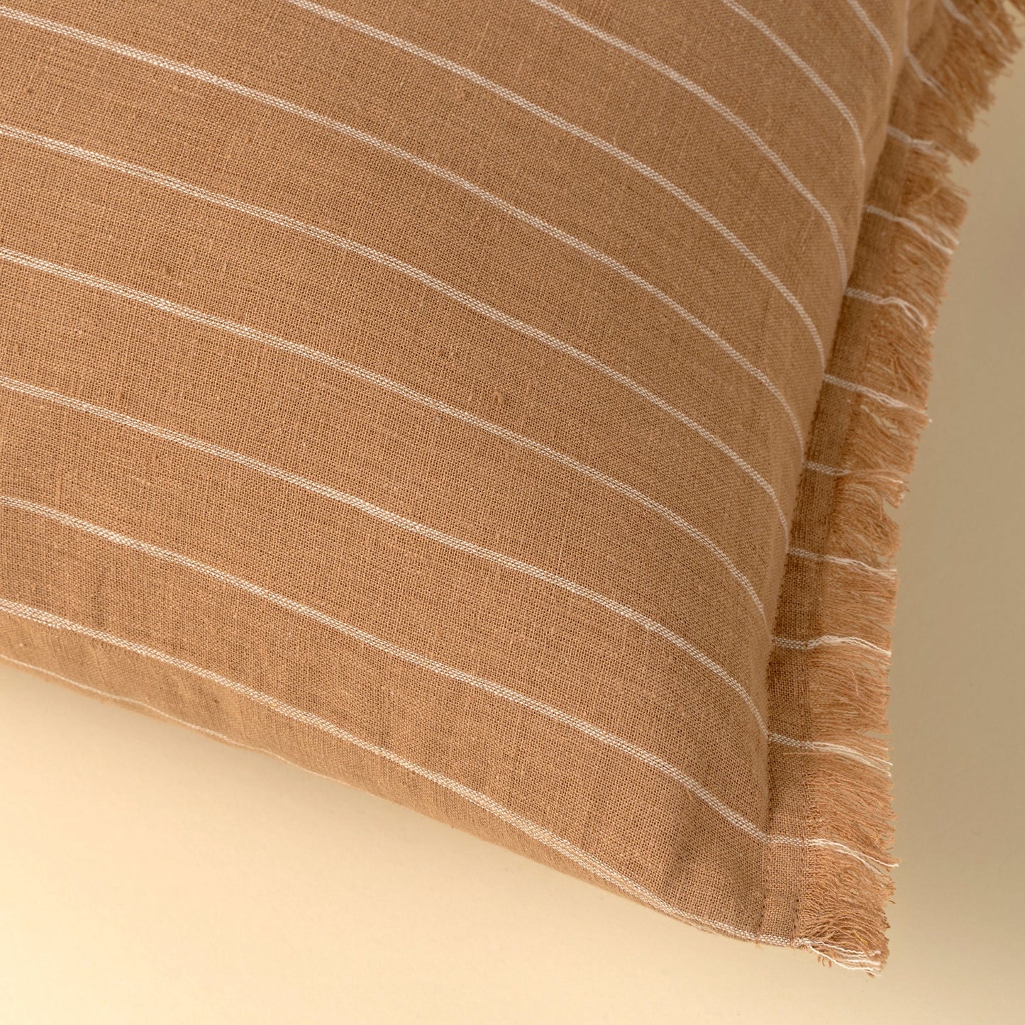 16x24 Handloom Stripe Pillow, Terracotta
