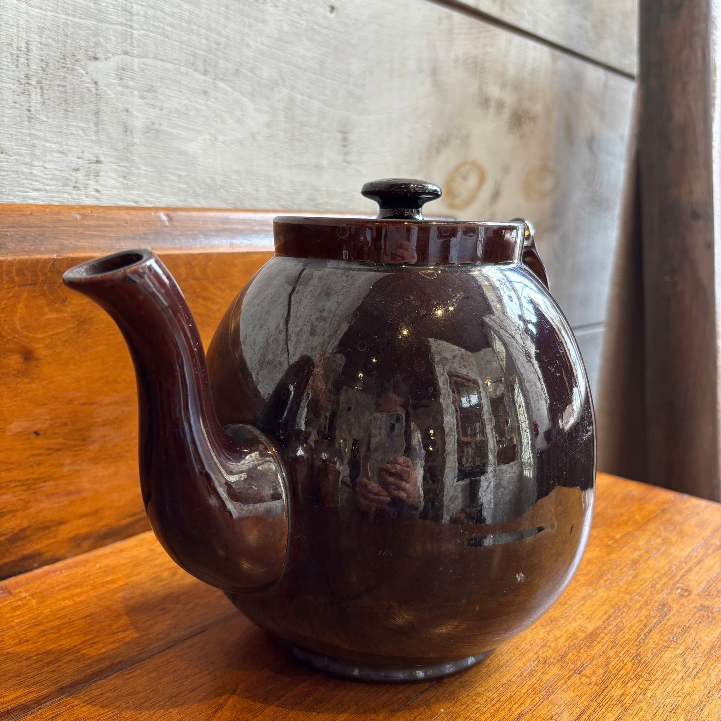 Vintage Brown Tea Pot - LG
