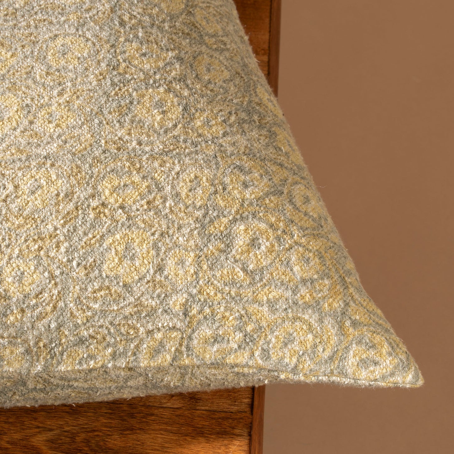 16x24 Lata Block Print Boucle Pillow