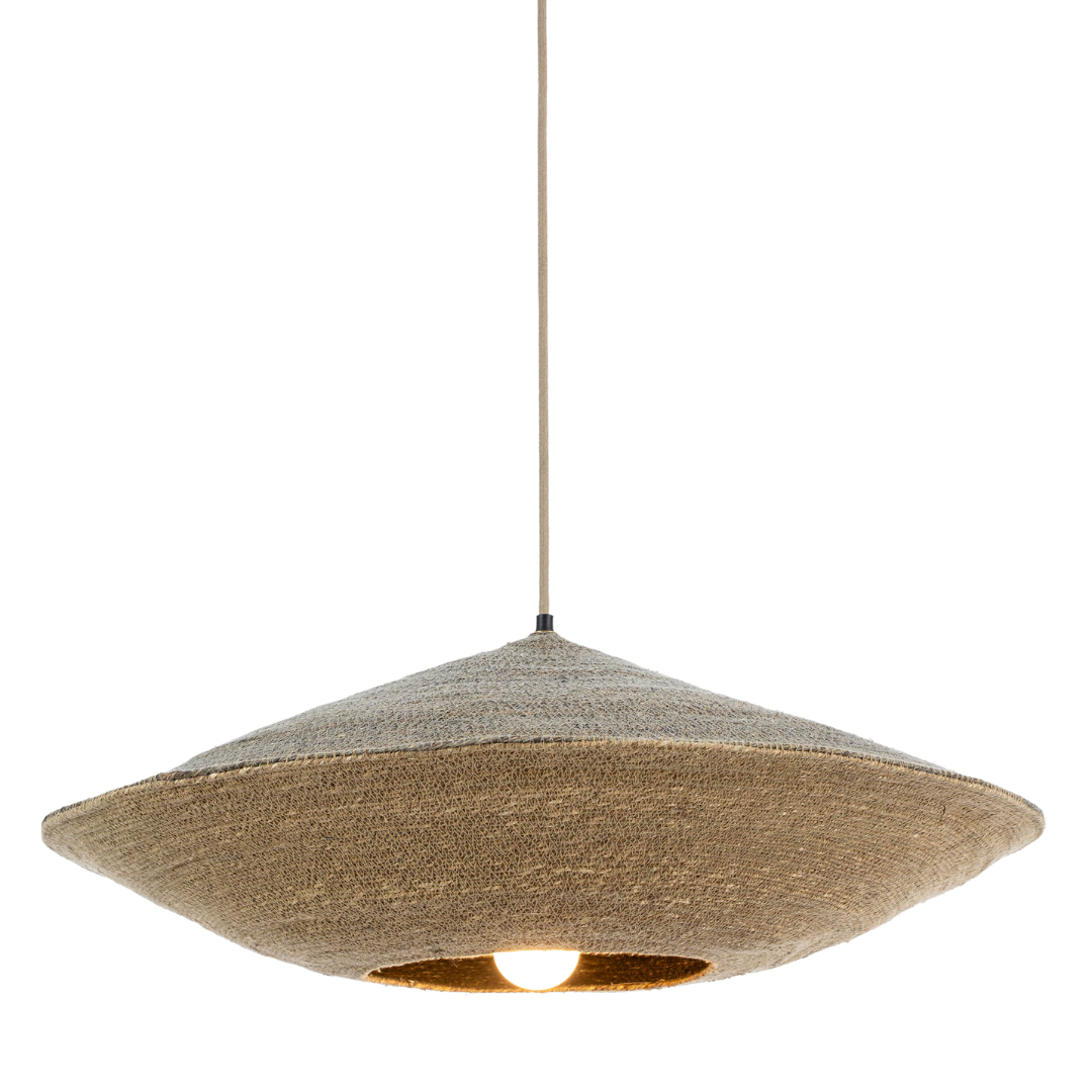 Nest Pendant L, Green/Natural