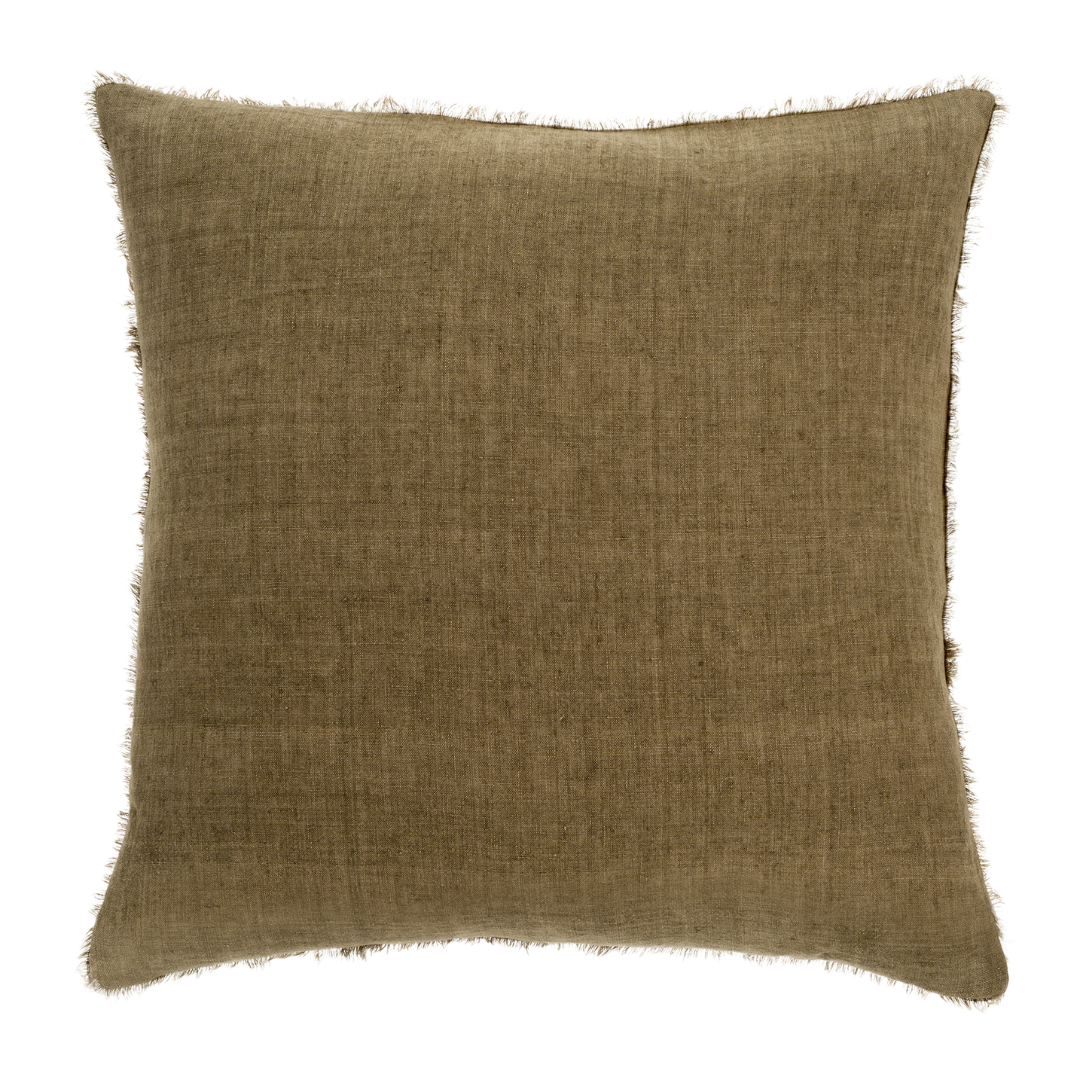24x24 Lina Linen Pillow Fennel