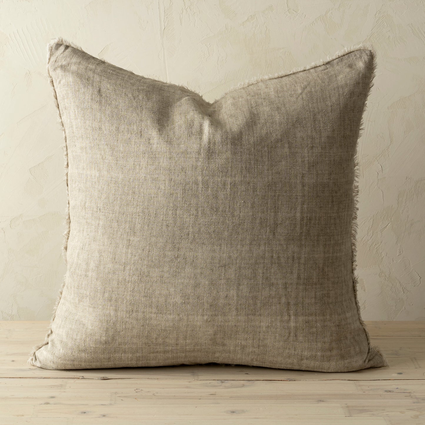 24x24 Lina Linen Pillow Almond