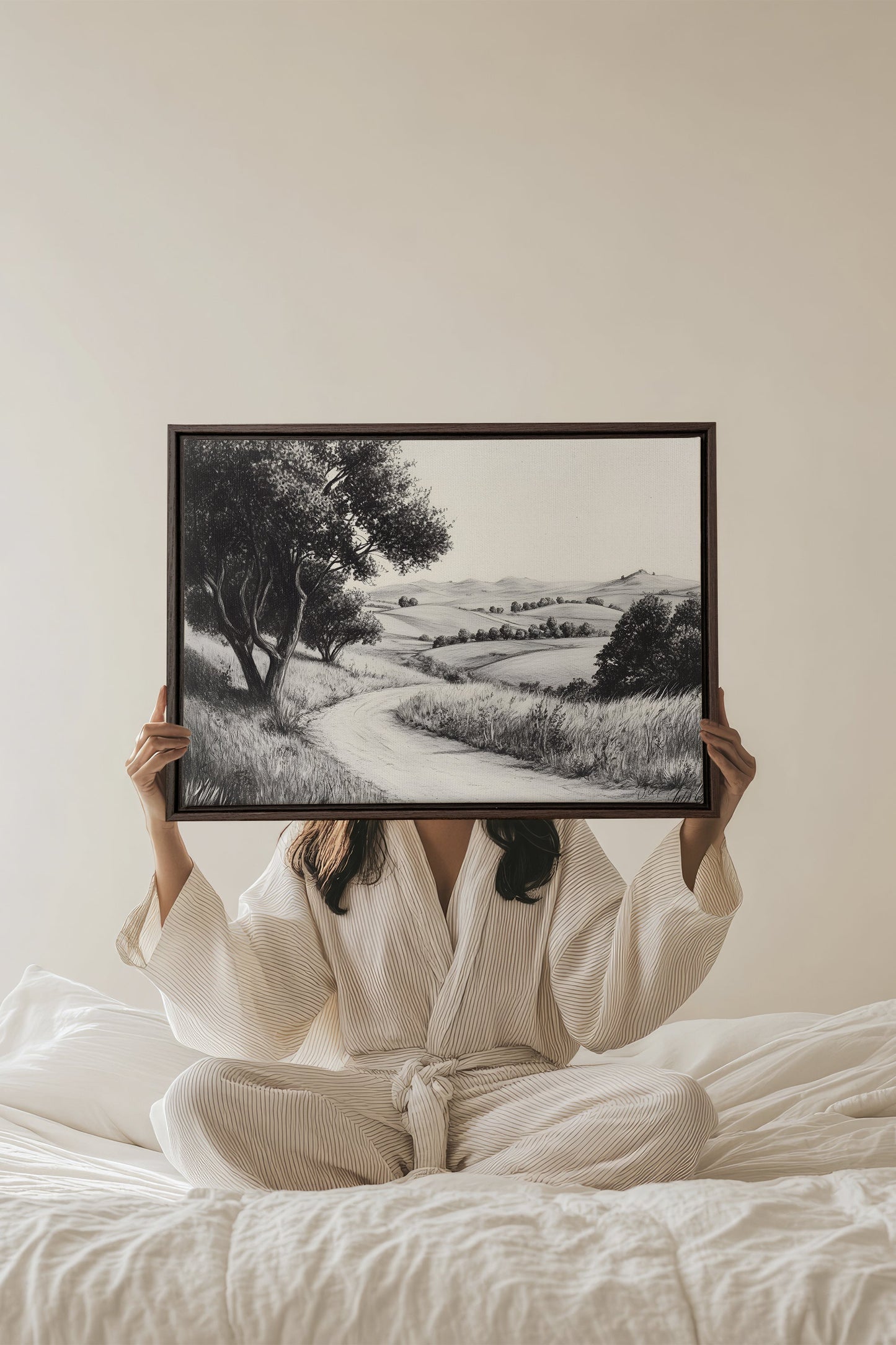 DOUCEUR DES COLLINES, Artwork on stretched canvas