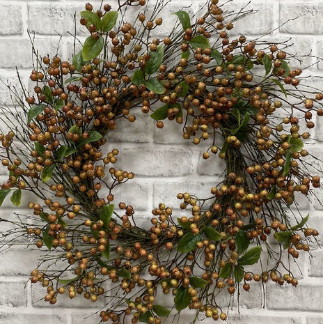 Faux Fall Berry Wreath