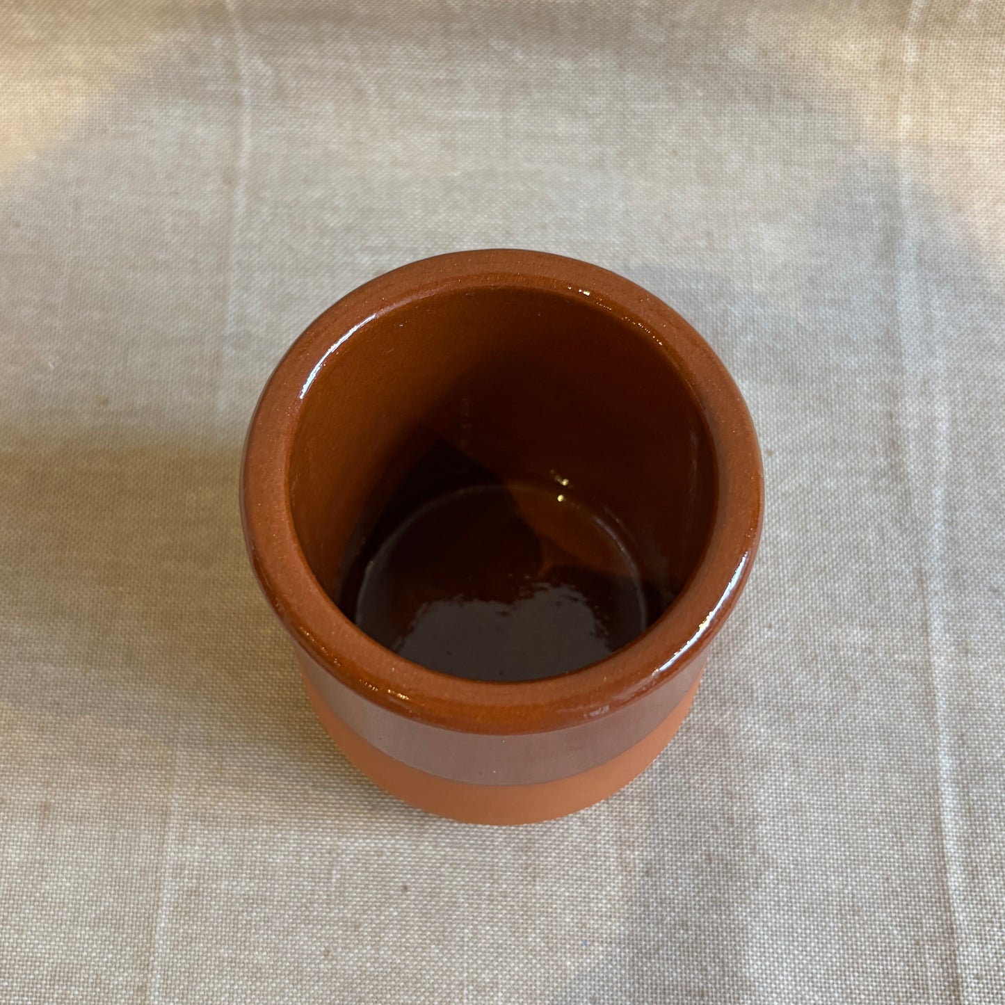Terracotta Glazed Cup - Slender