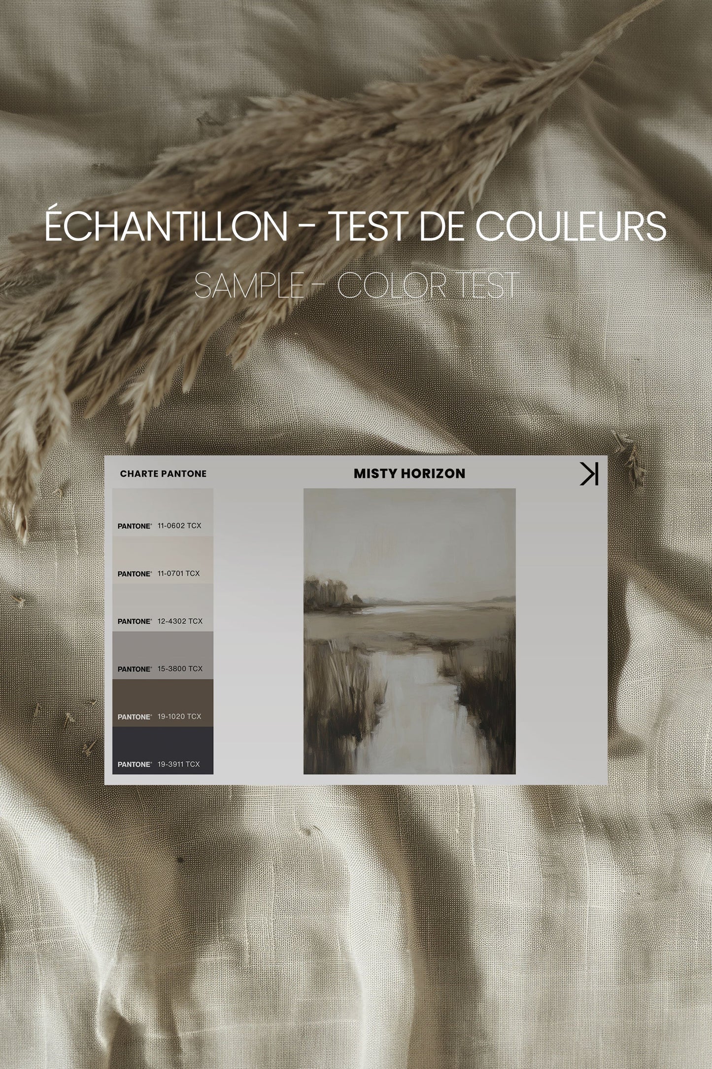 MISTY HORIZON, Work on stretched canvas