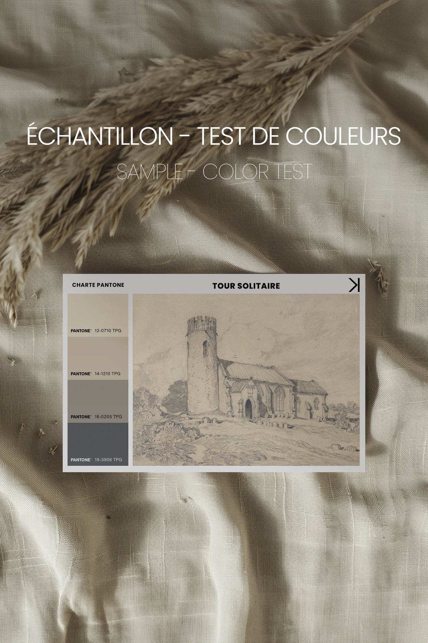 TOUR SOLITAIRE, Artwork on stretched canvas