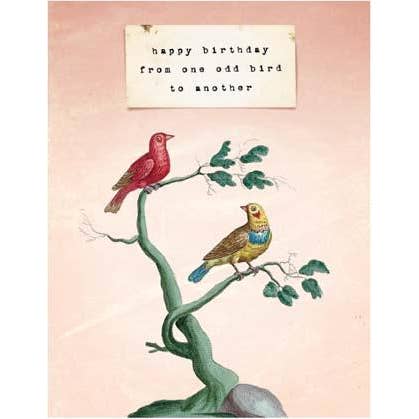 Card: Happy Birthday from One Odd Bird to Another