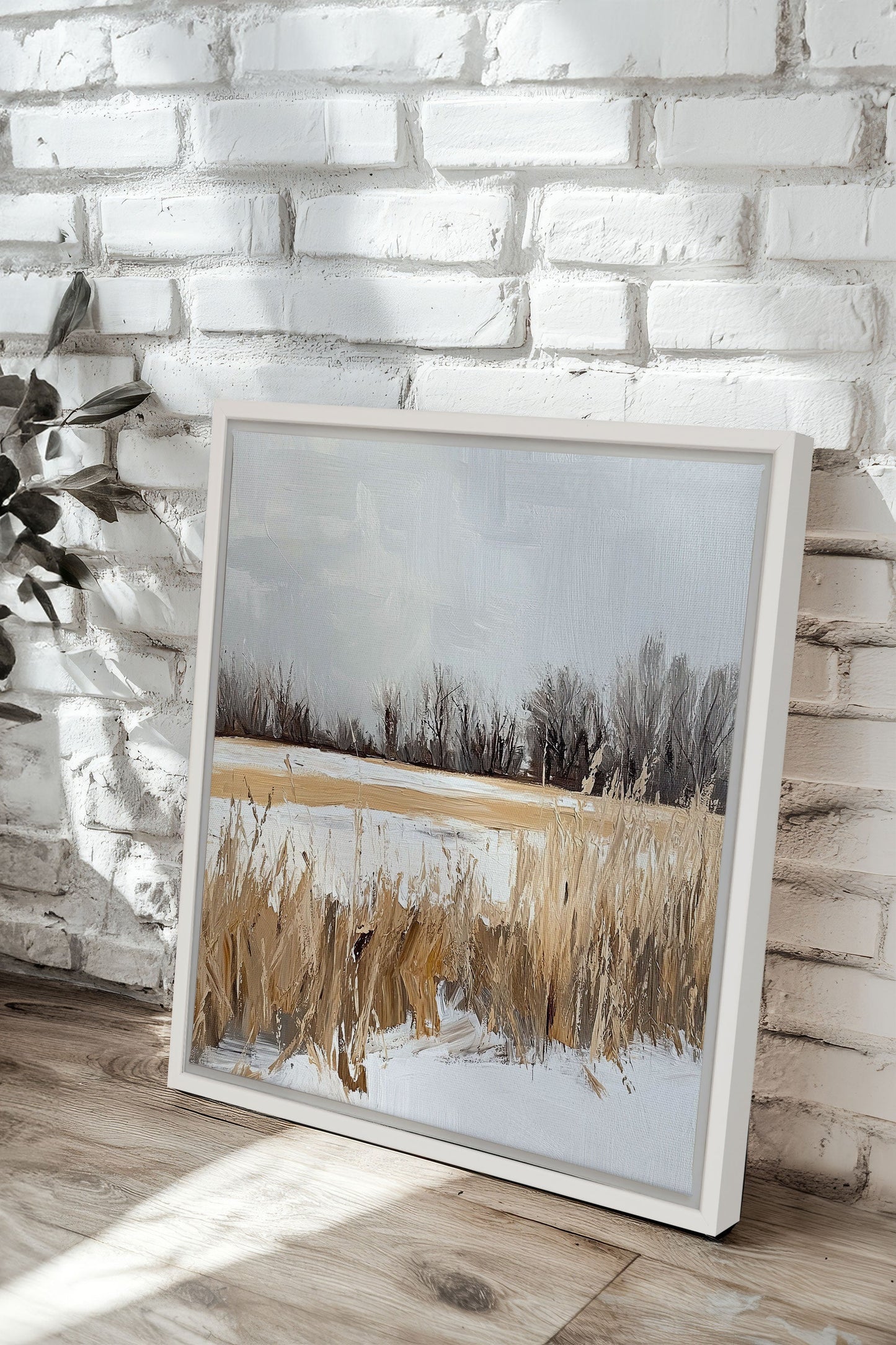 CHAMPS D'HIVER, Artwork on stretched canvas