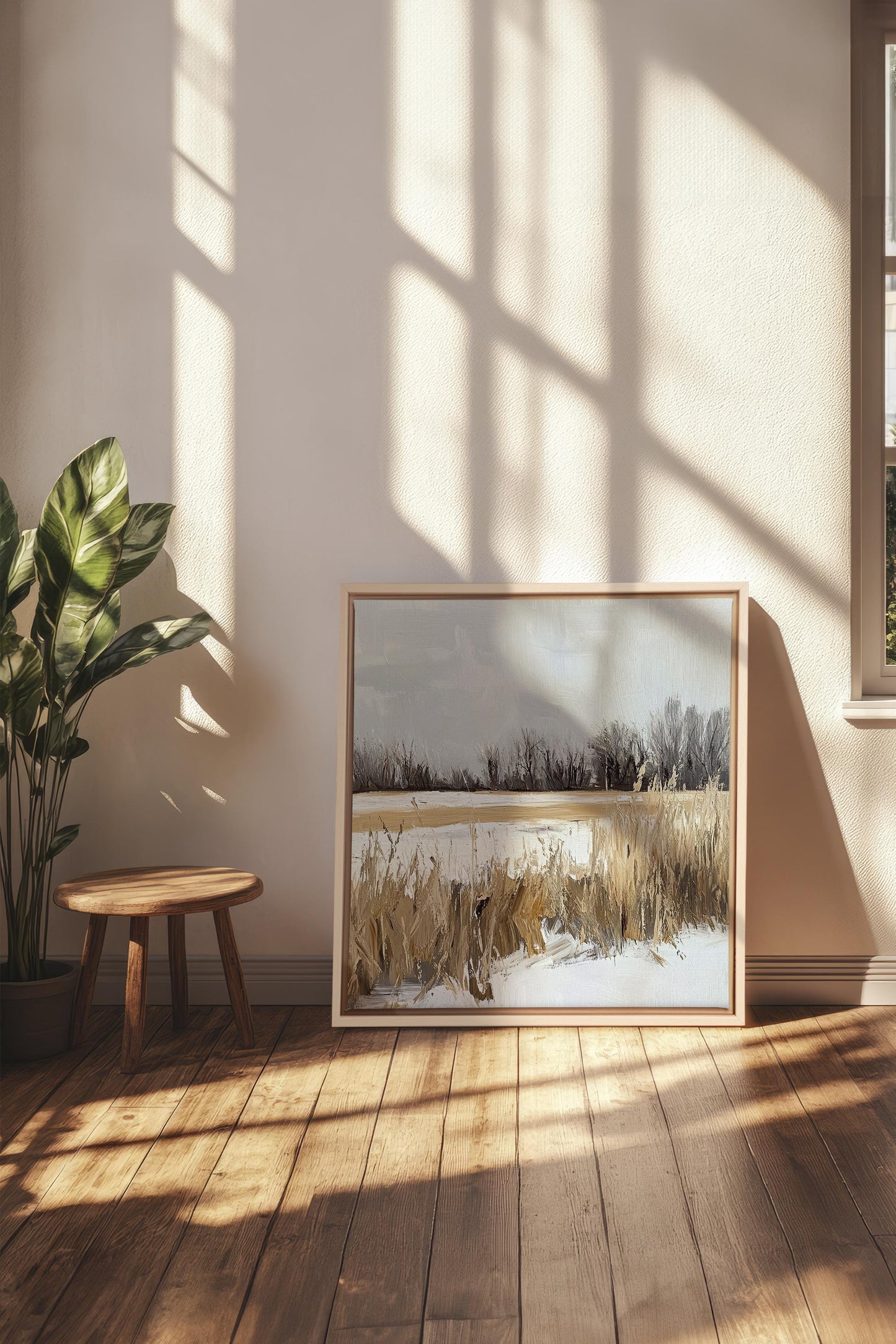 CHAMPS D'HIVER, Artwork on stretched canvas
