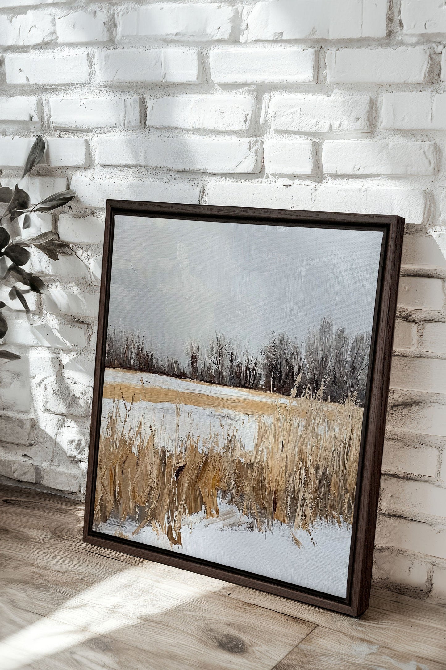CHAMPS D'HIVER, Artwork on stretched canvas