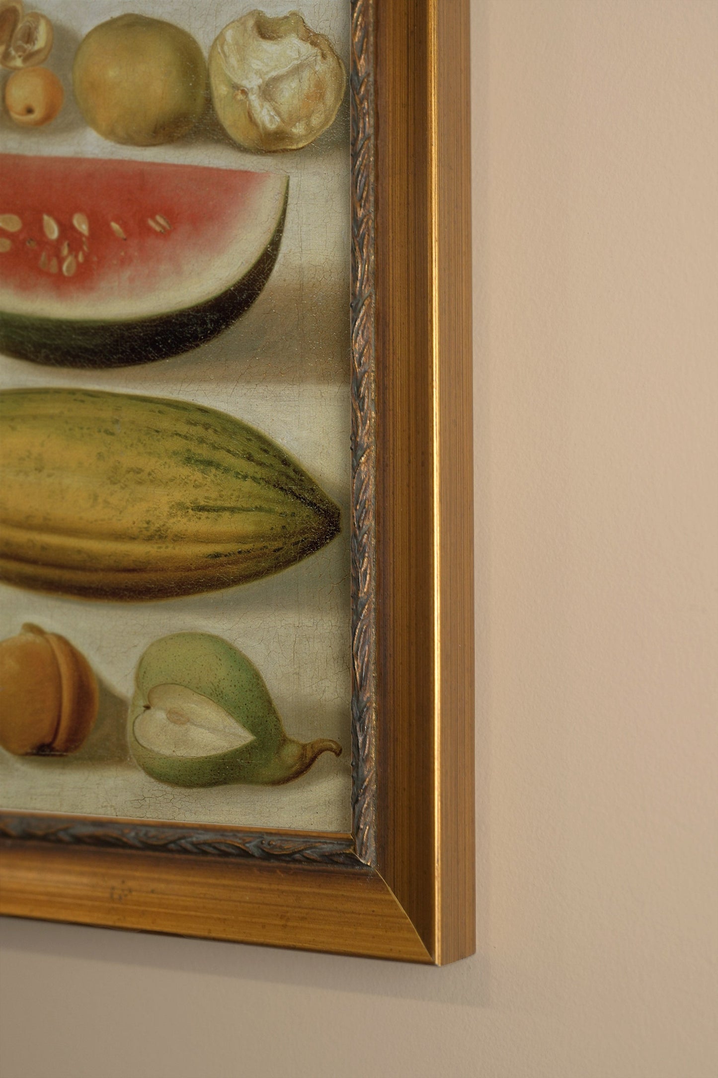 RÉCOLTE DORÉE, VINTAGE GOLD FRAME