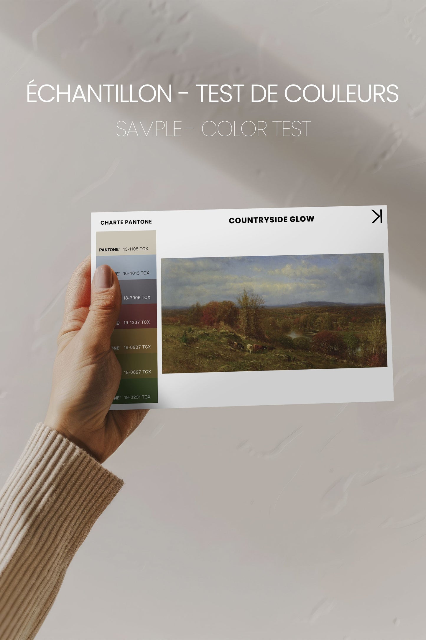 COUNTRYSIDE GLOW, Artwork on stretched canvas