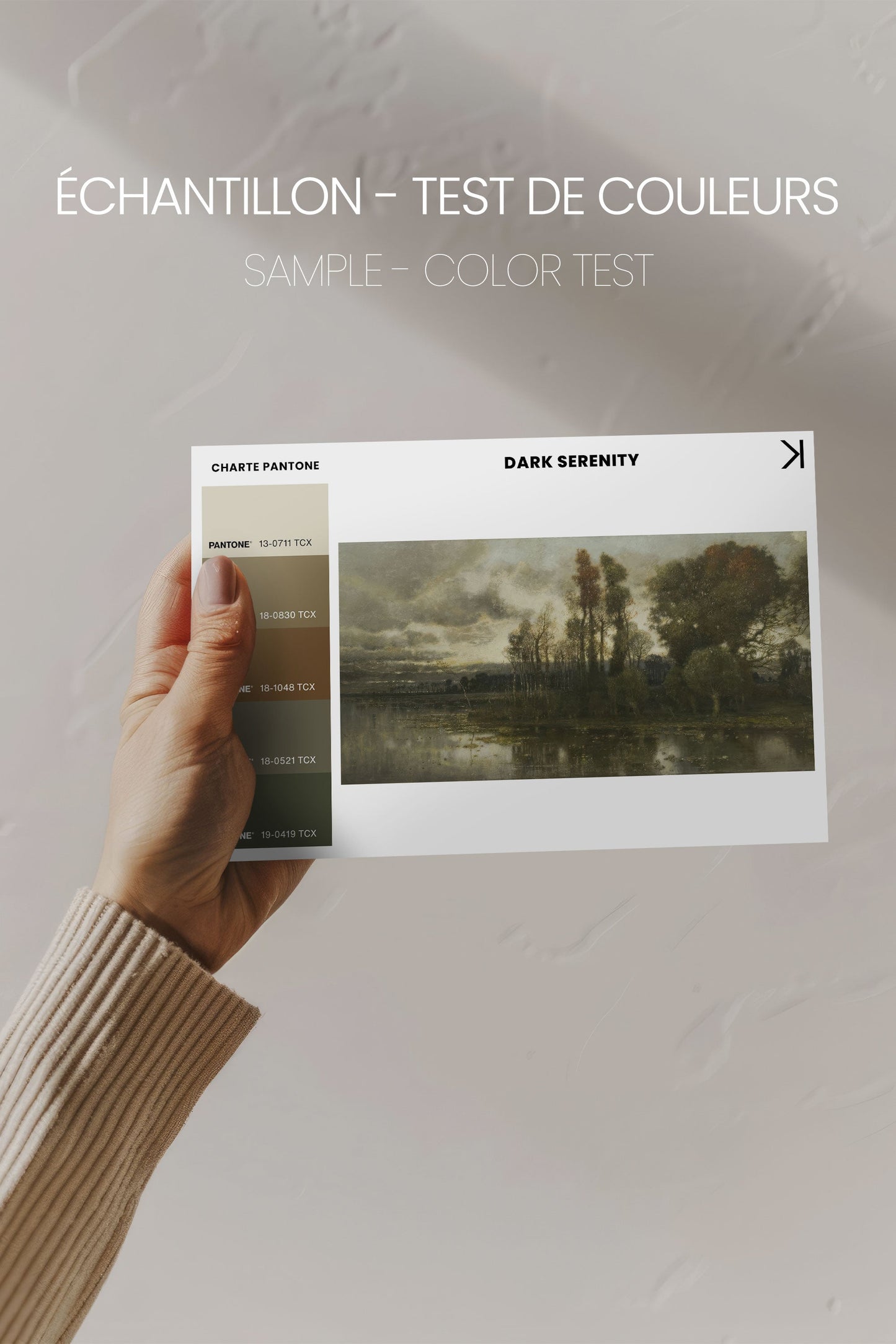 DARK SERENITY, Artwork on stretched canvas