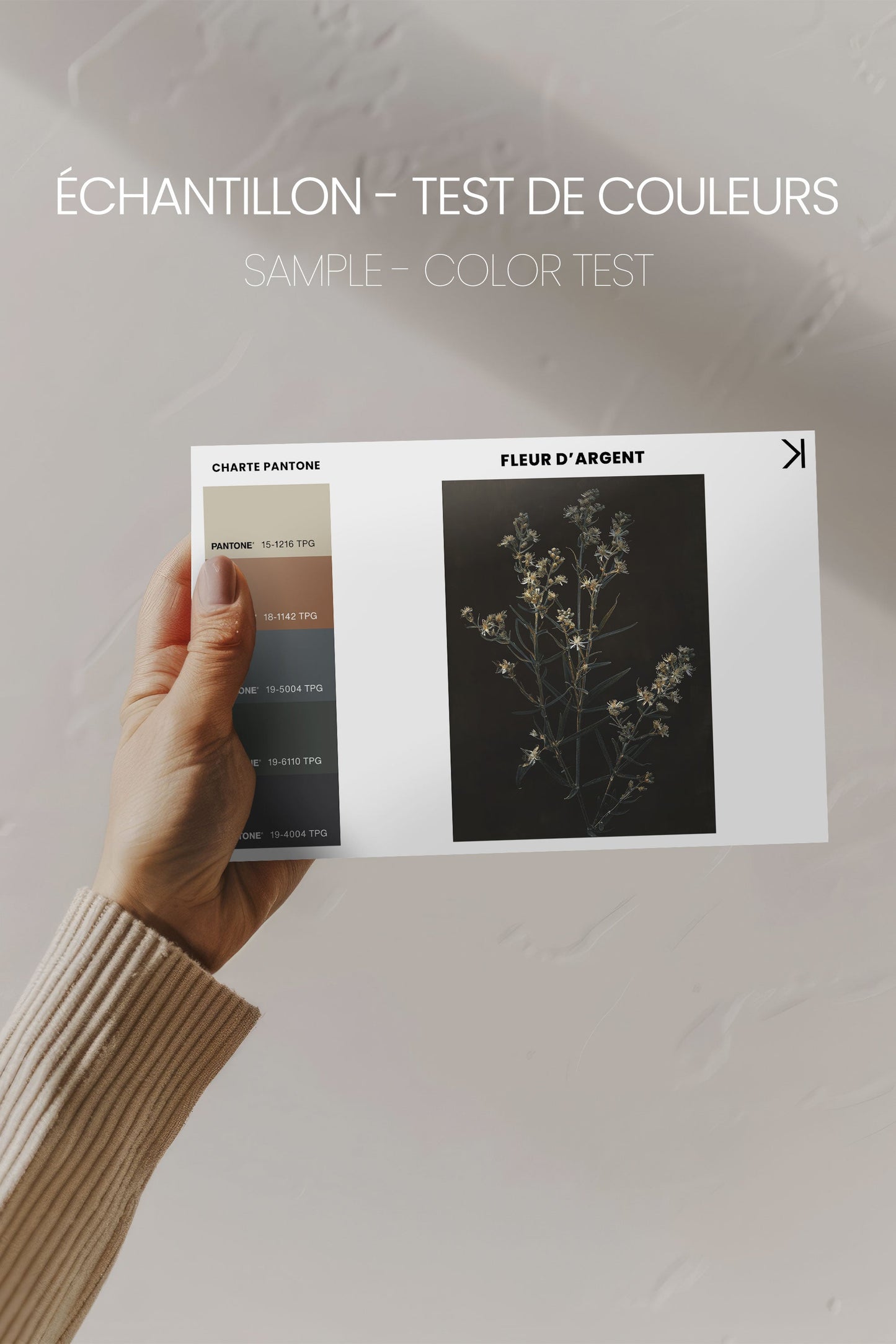 FLEUR D'ARGENT, Work on stretched canvas