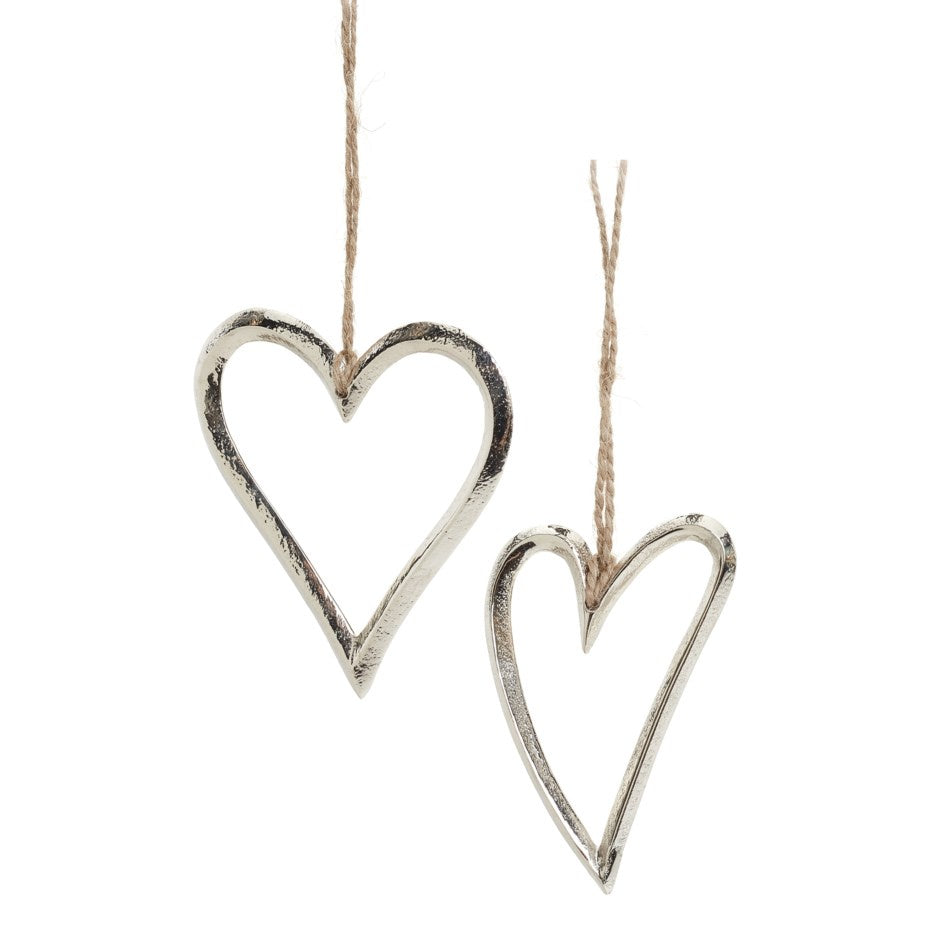 Silver Heart Ornament