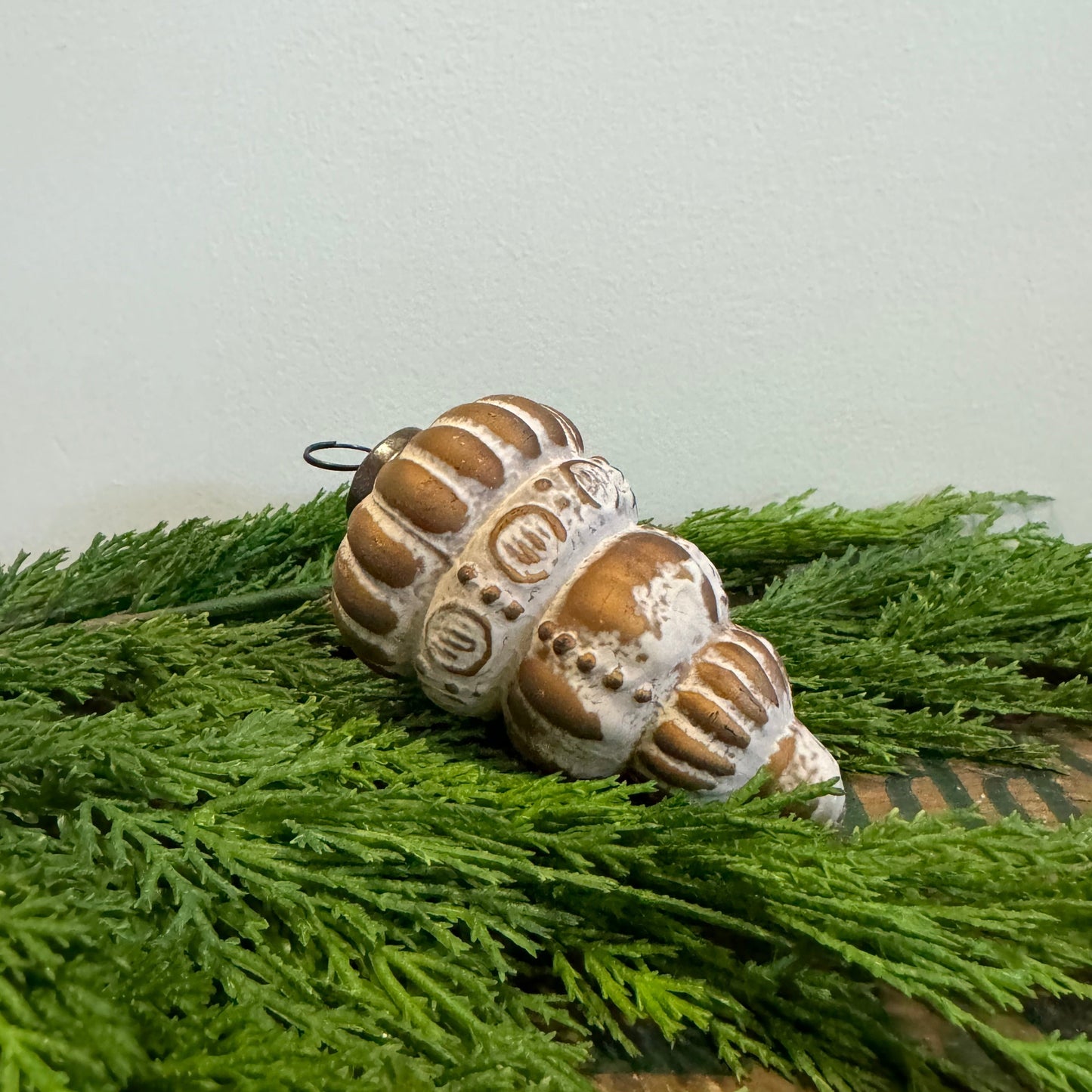 Patinaed Ornament: Golden Pink