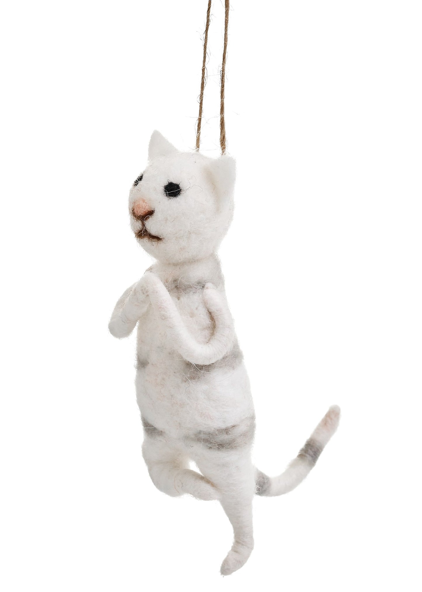 Wool Yoga Cat Ornament