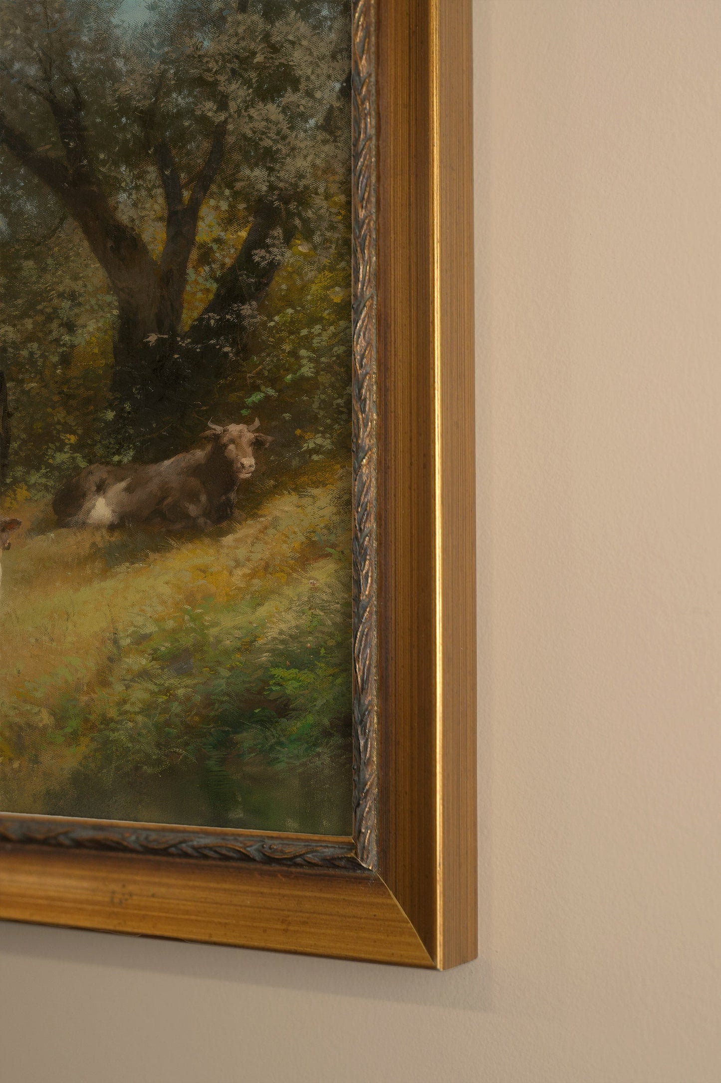 SOUFFLE DE PRAIRIE, VINTAGE GOLD FRAME