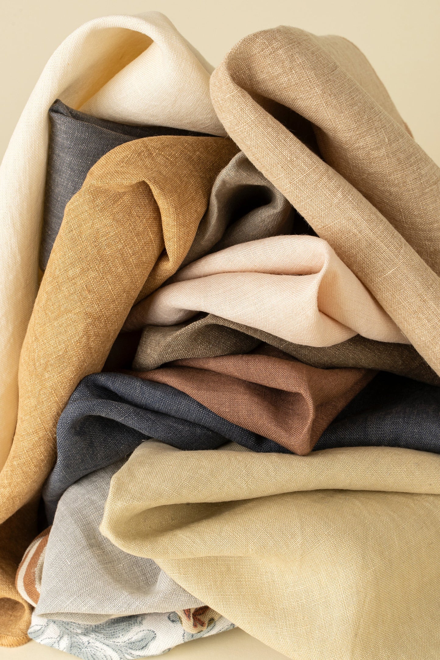 Stonewashed Linen Napkins S/4, Grey