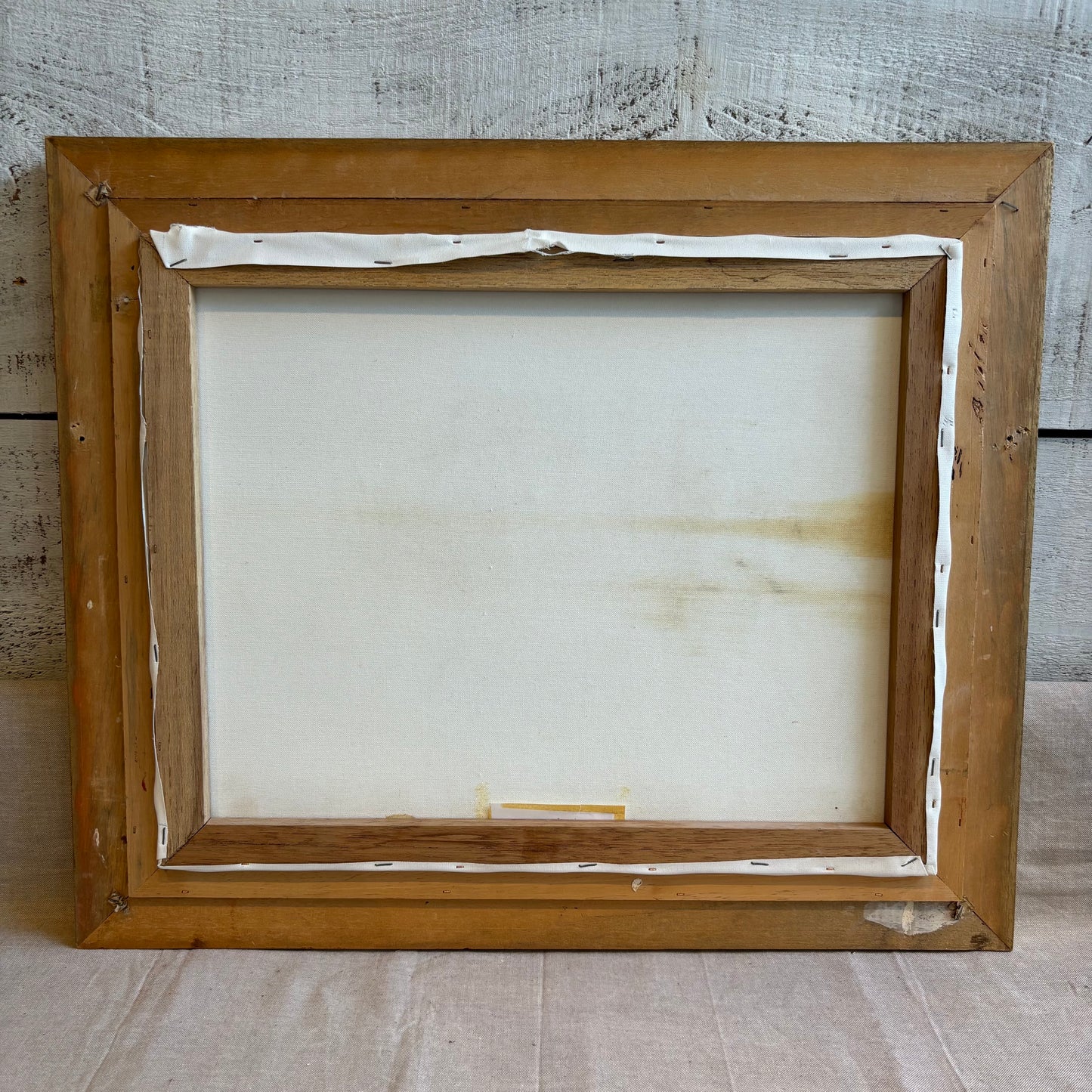 Vintage Oil Painting of Landscape w/ Ornate Gold Frame