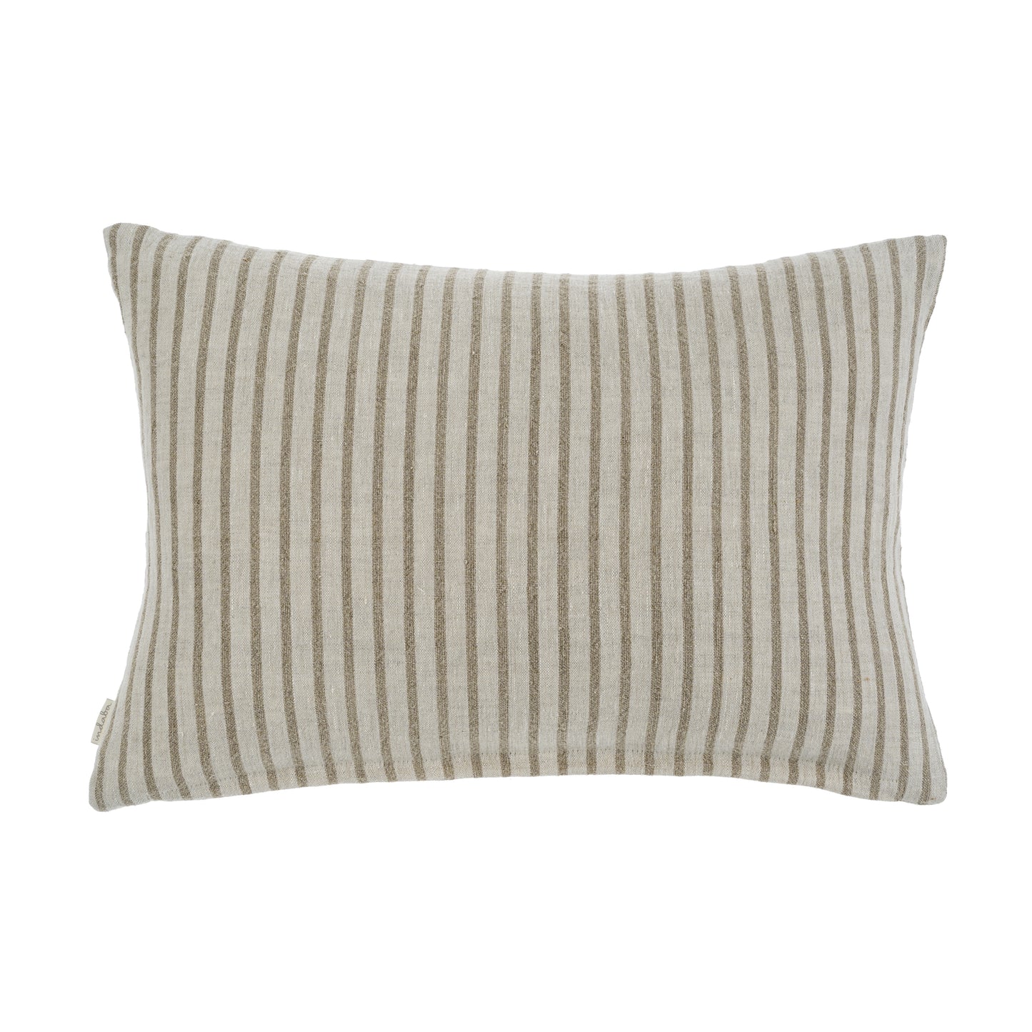 Pinstripe Linen Pillow 16x24 - Natural