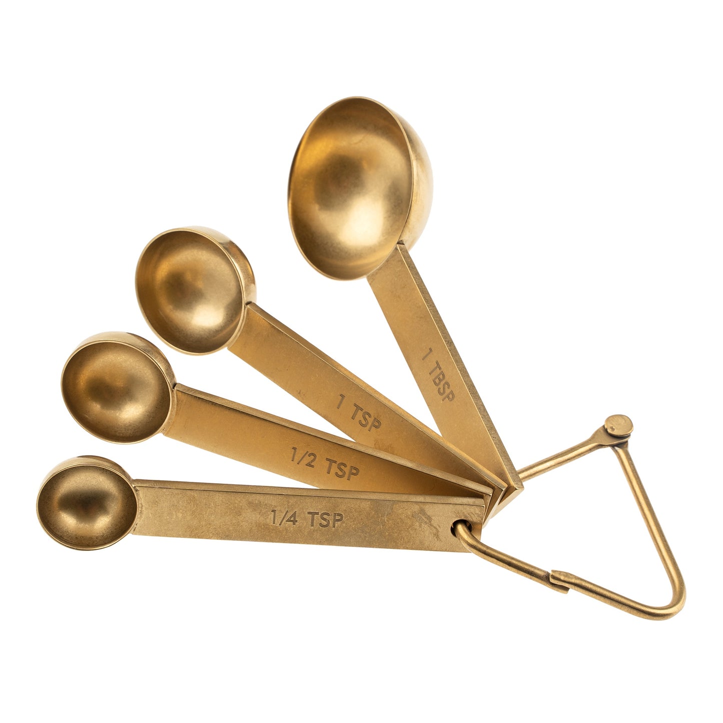 Measuring Spoons S/4 - Tumbled Gold
