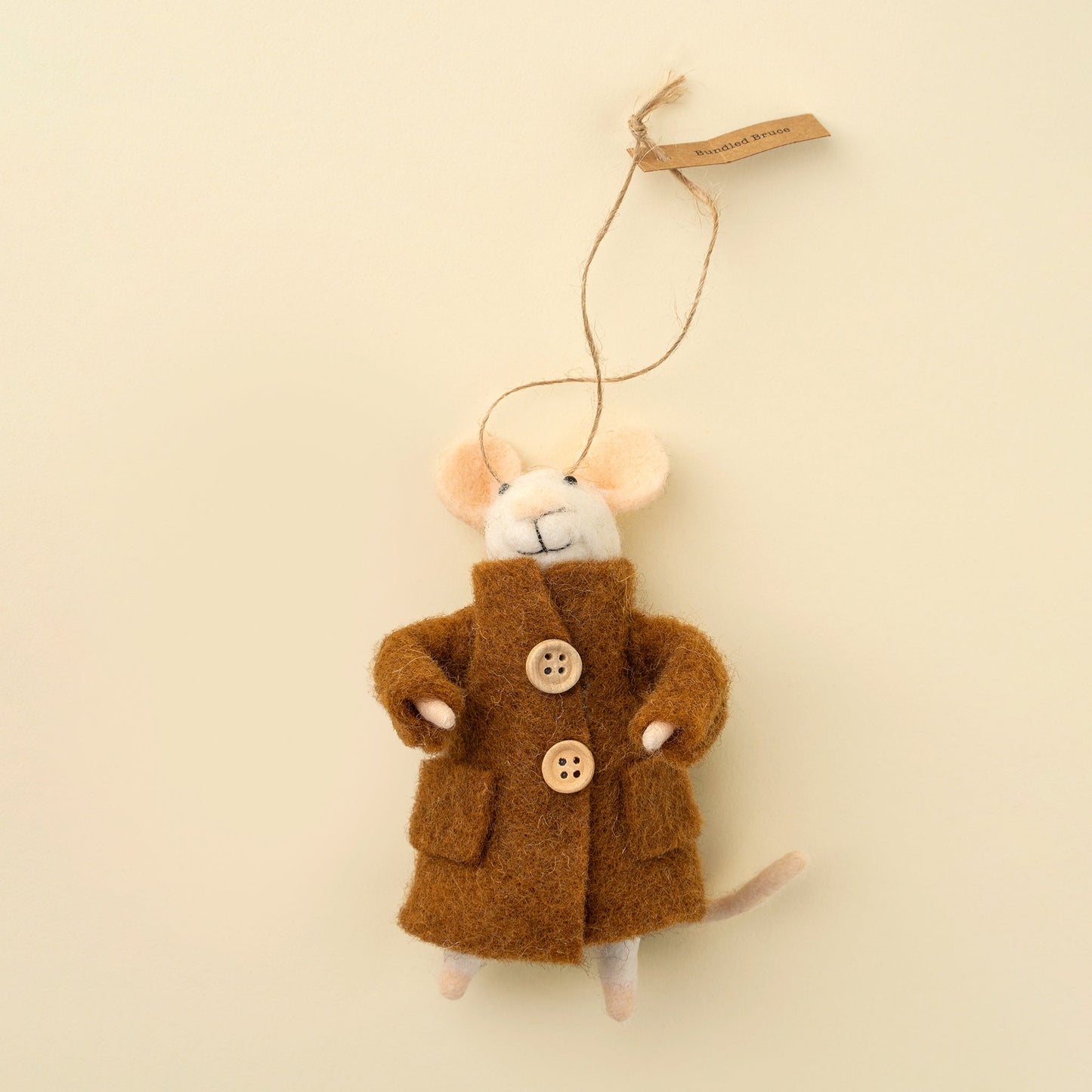 Comfortable Cooper Mouse Holiday Ornament