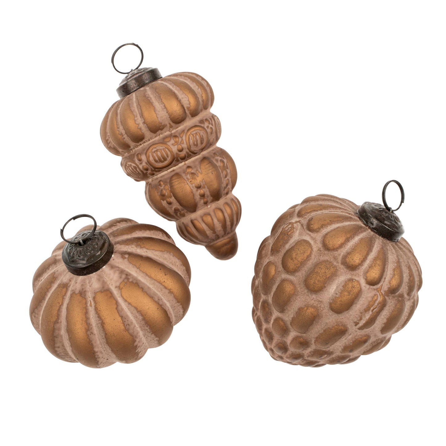 Patinaed Ornament: Golden Pink