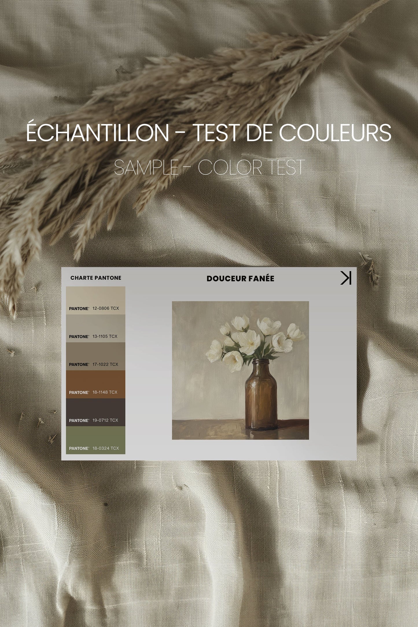 DOUCEUR FANÉE, Artwork on stretched canvas