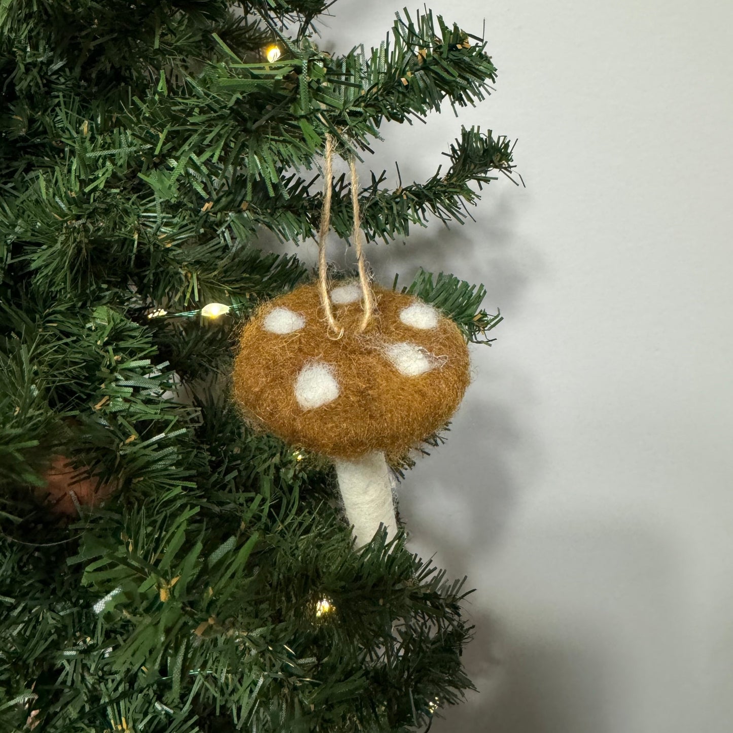 Wool Mushroom Ornament