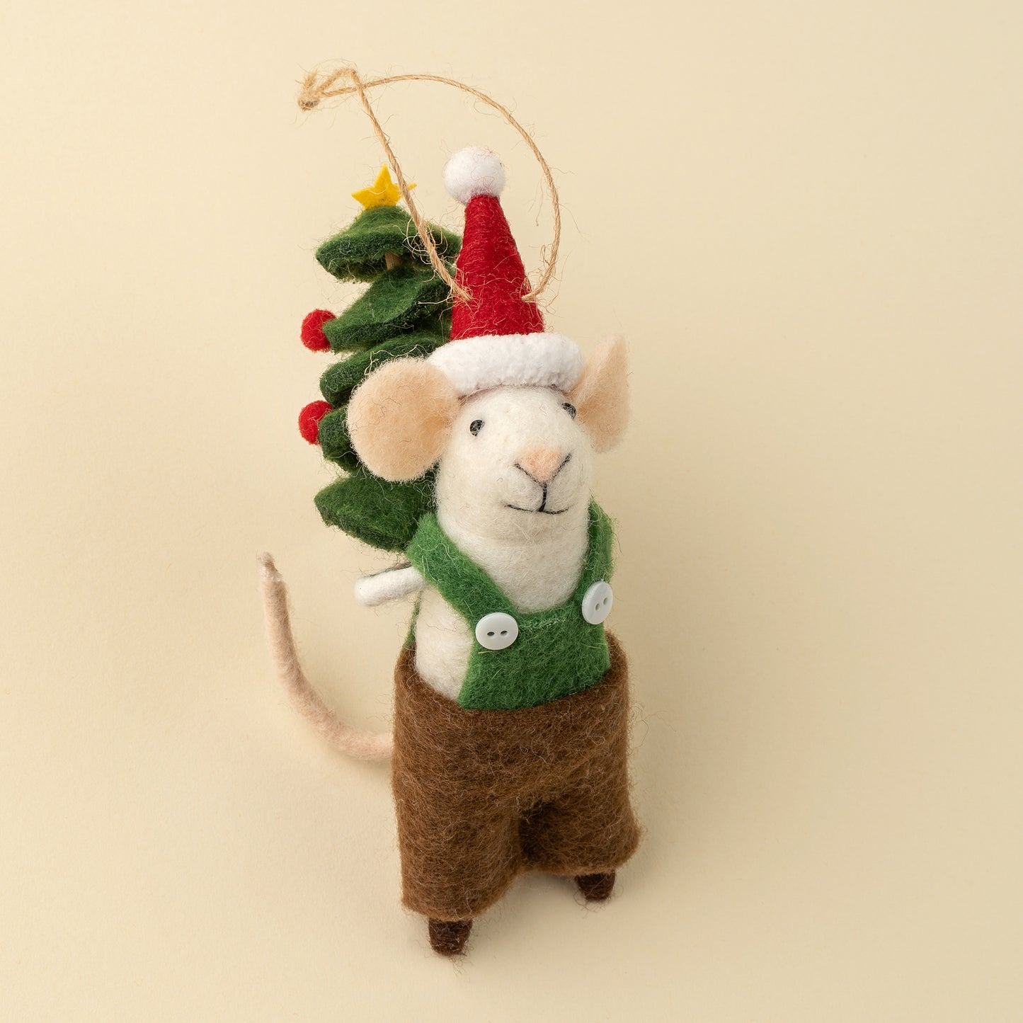Felt Mice: Tree Toting Tom