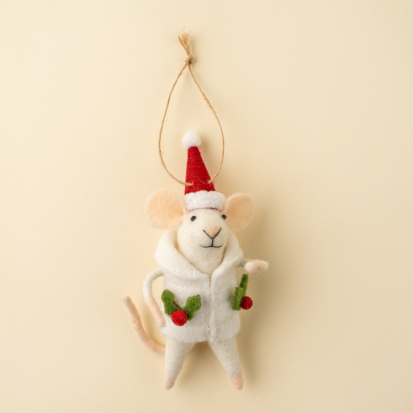 Felt Mice: Hollyberry Hattie
