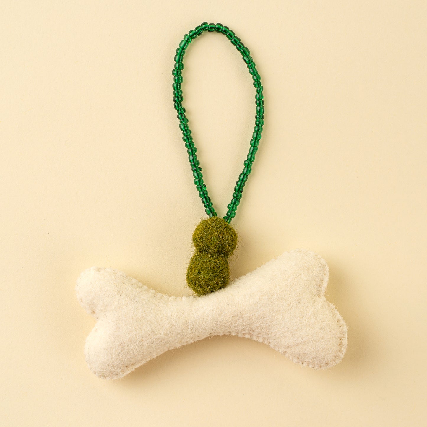 Dog Bone Felt Ornament
