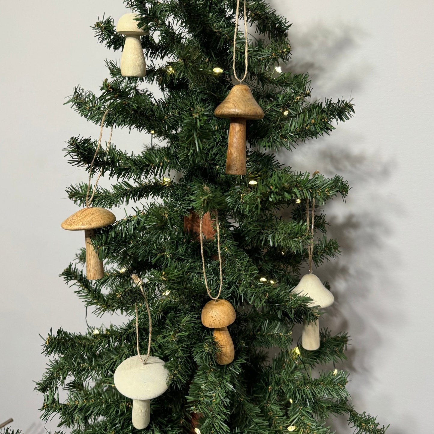 Mango Wood Mushroom Ornament