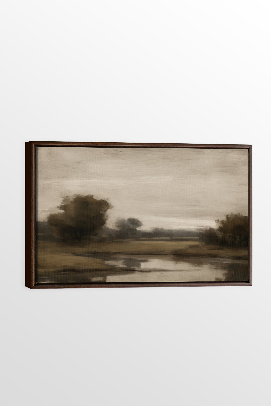 VINTAGE COUNTRY RIVER, Work on stretched canvas