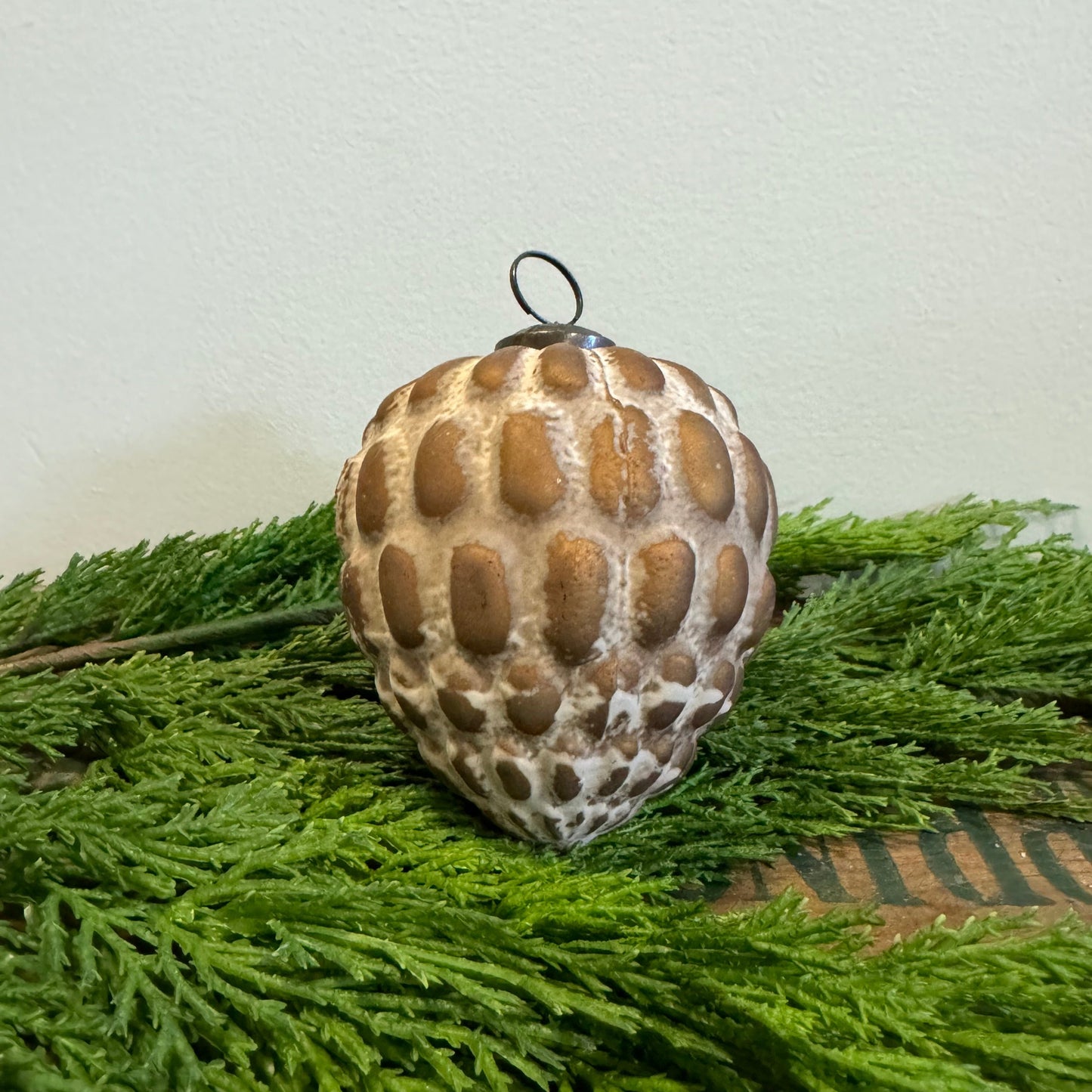 Patinaed Ornament: Golden Pink