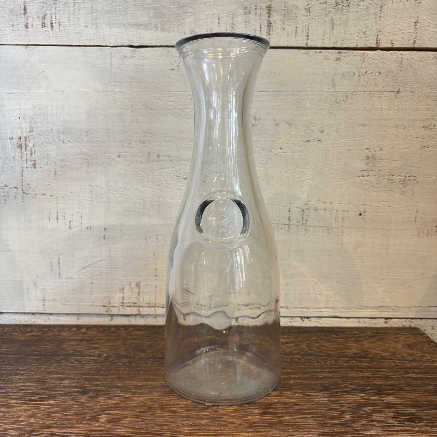 Vintage Glass Wine Carafe - Full Litre