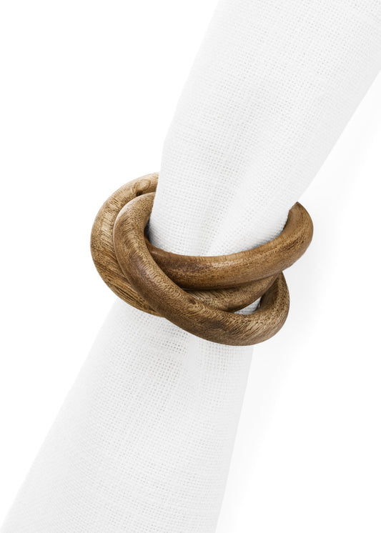 Mango Wood Napkin Ring - Layered Circle