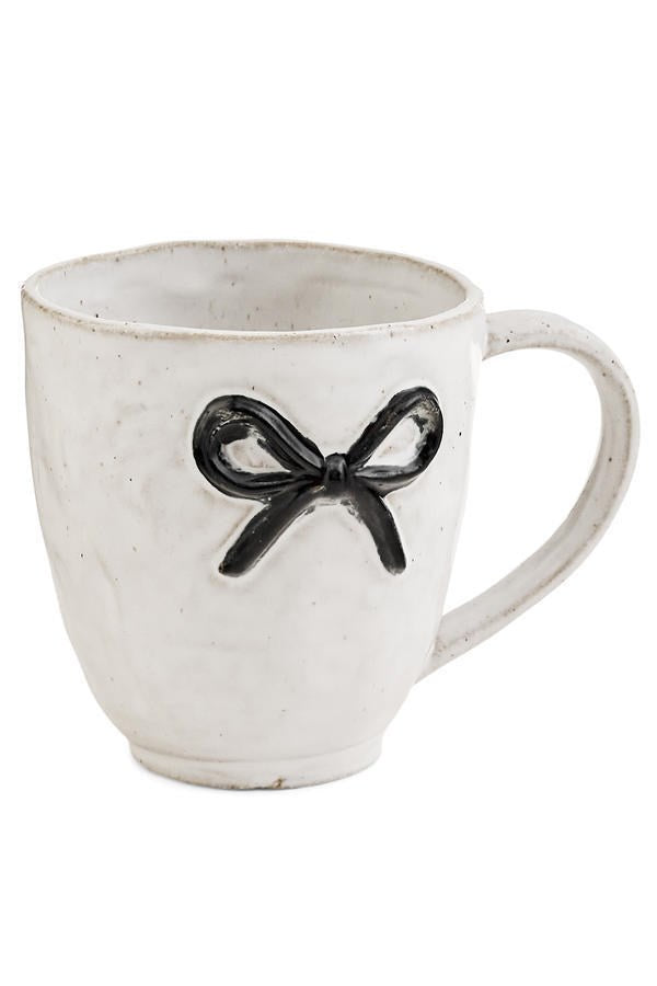 Stoneware Bow Mug