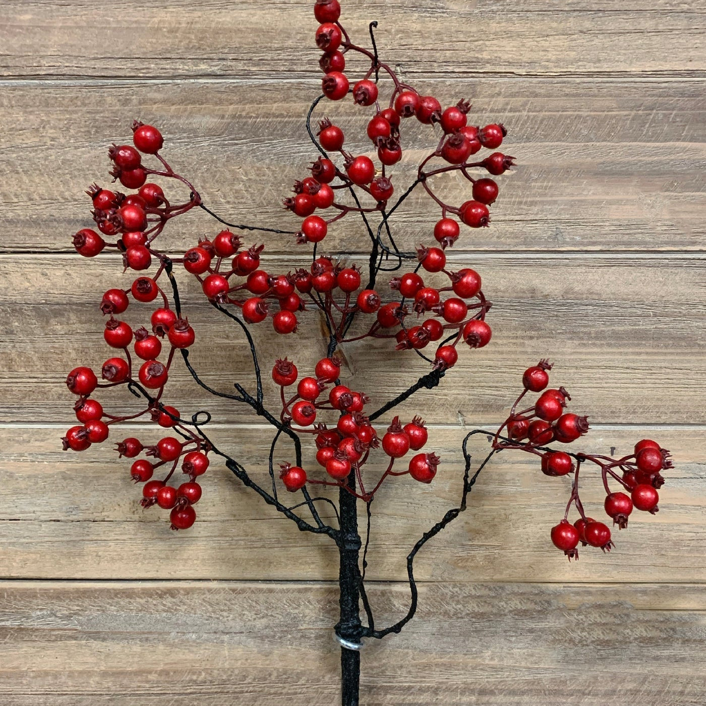 Faux Red Berry Spray
