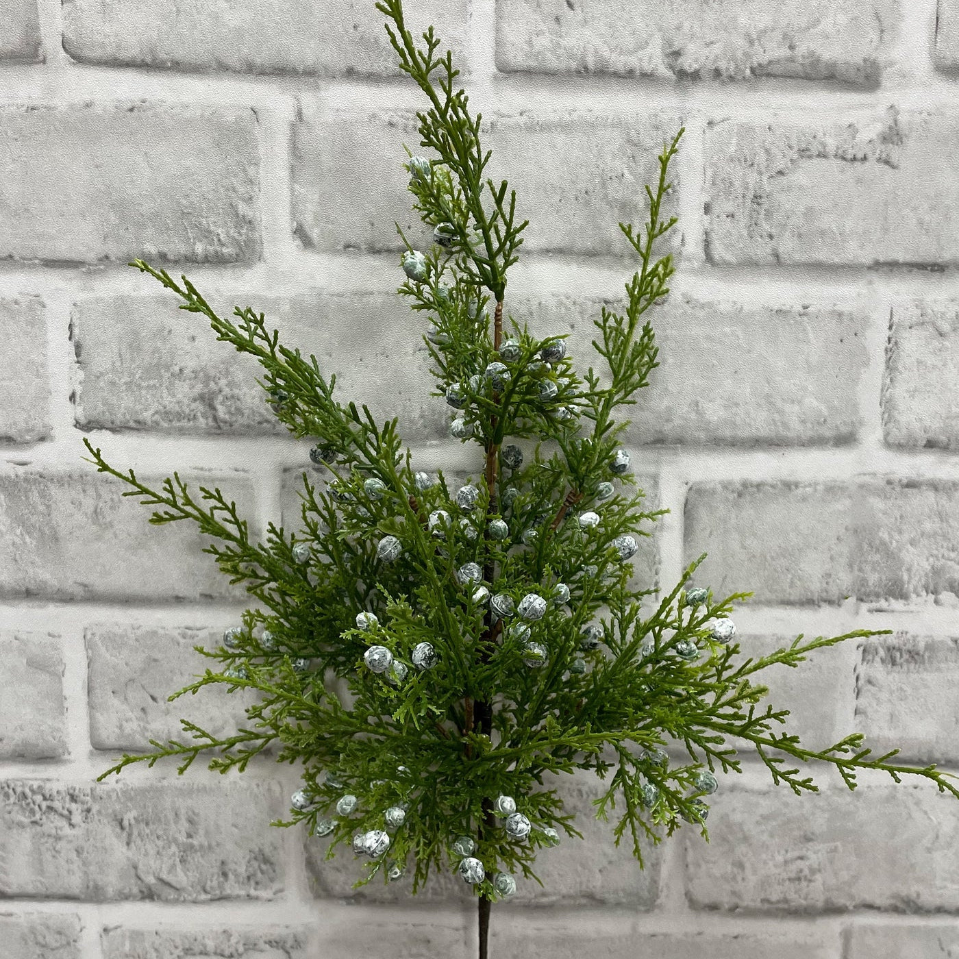 Faux Juniper Berry Spray - 18"