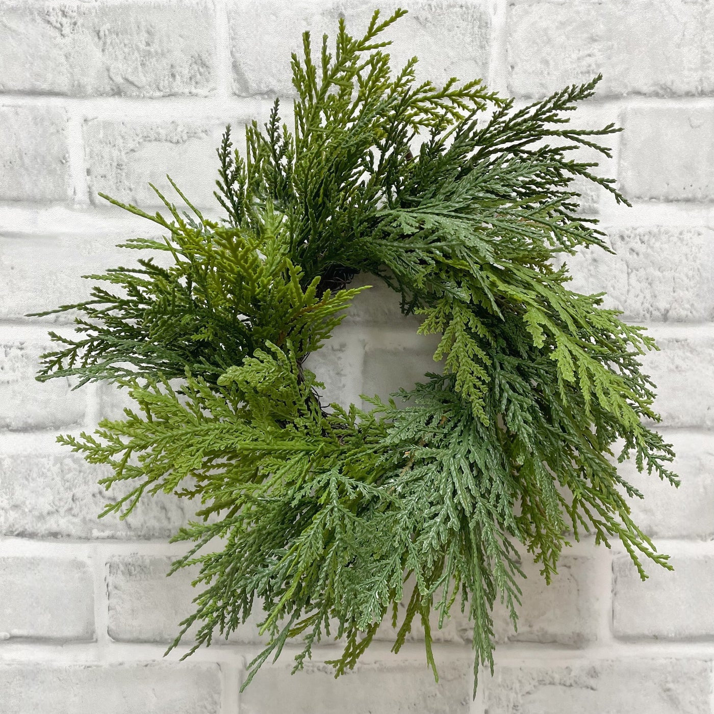 Faux Northern White Cedar Wreath - 14"