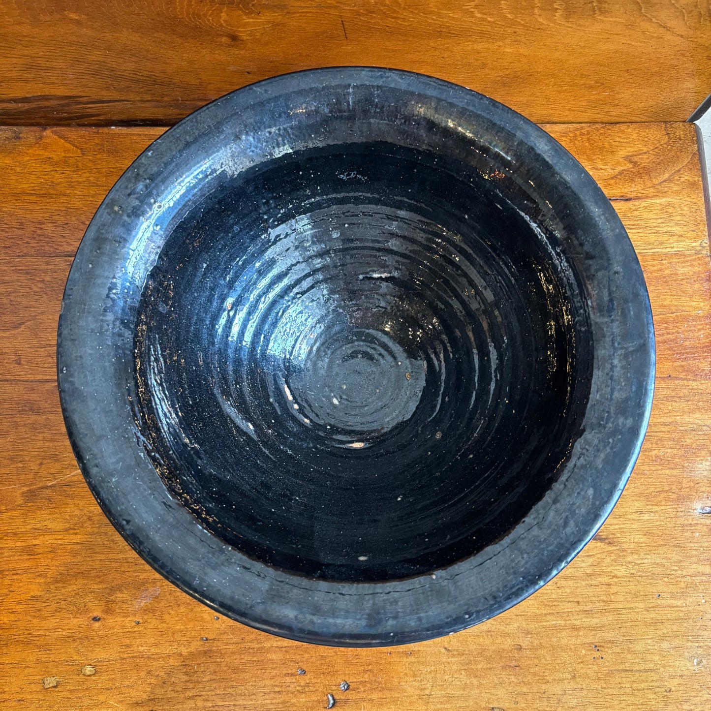 Vintage Jugtown Pottery Bowl - Black