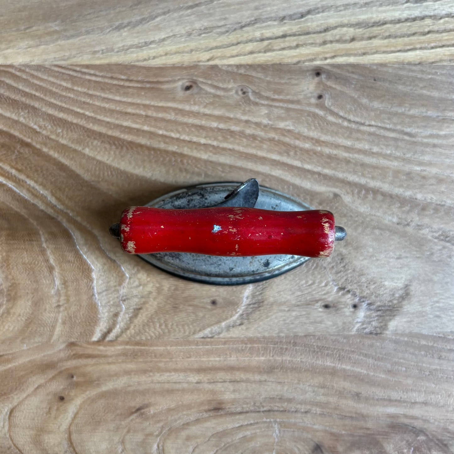 Vintage Mini Iron w/ Red Handle