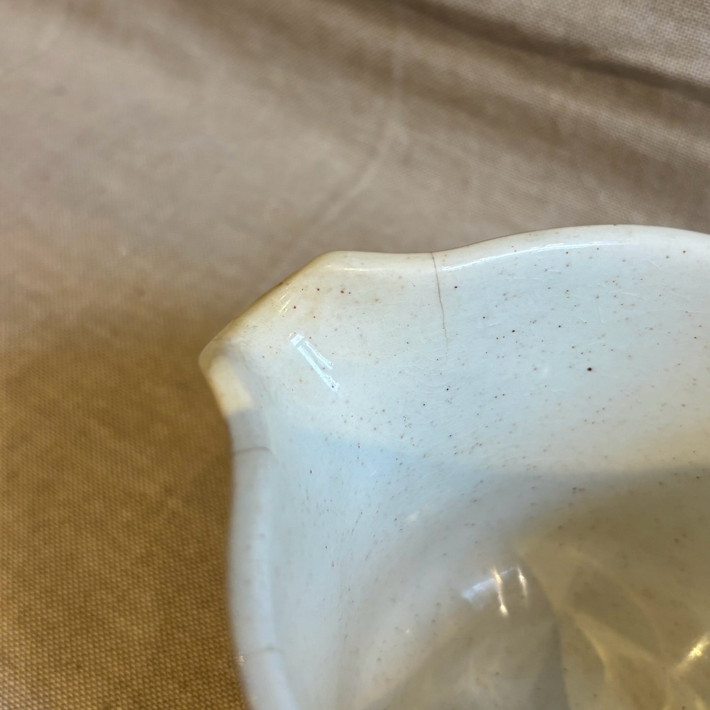 Vintage Creamer - Cream w/ Brown Speckles