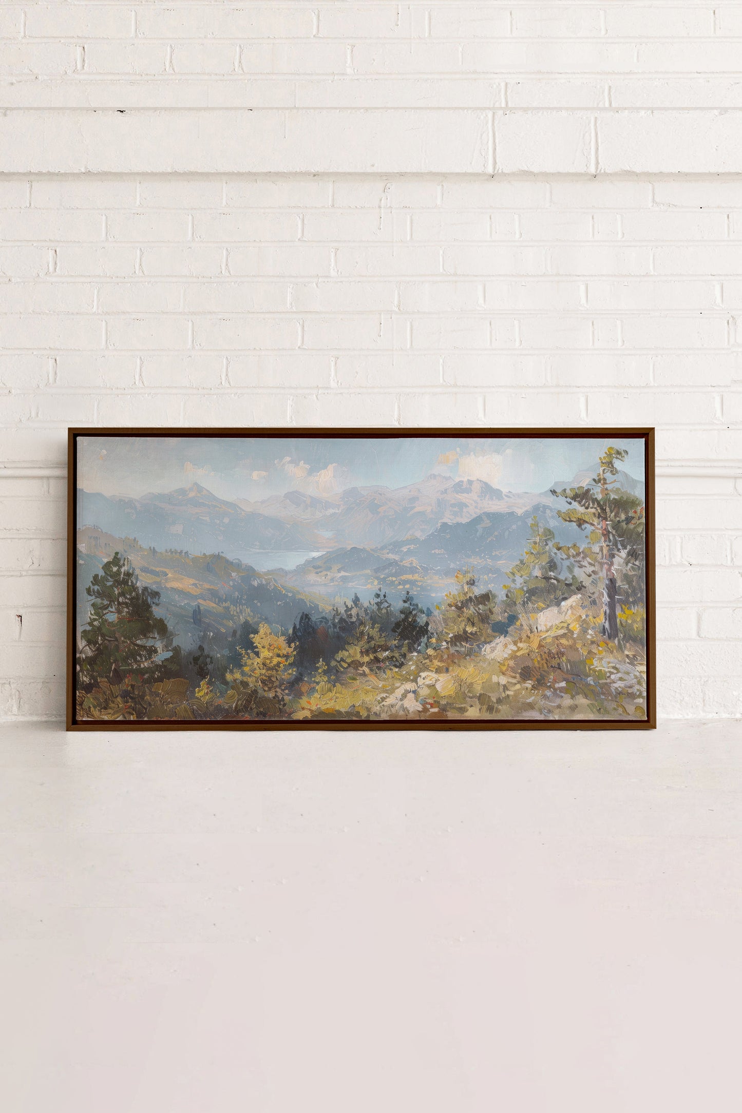 Austrian Alpenglow, Artwork on stretched canvas