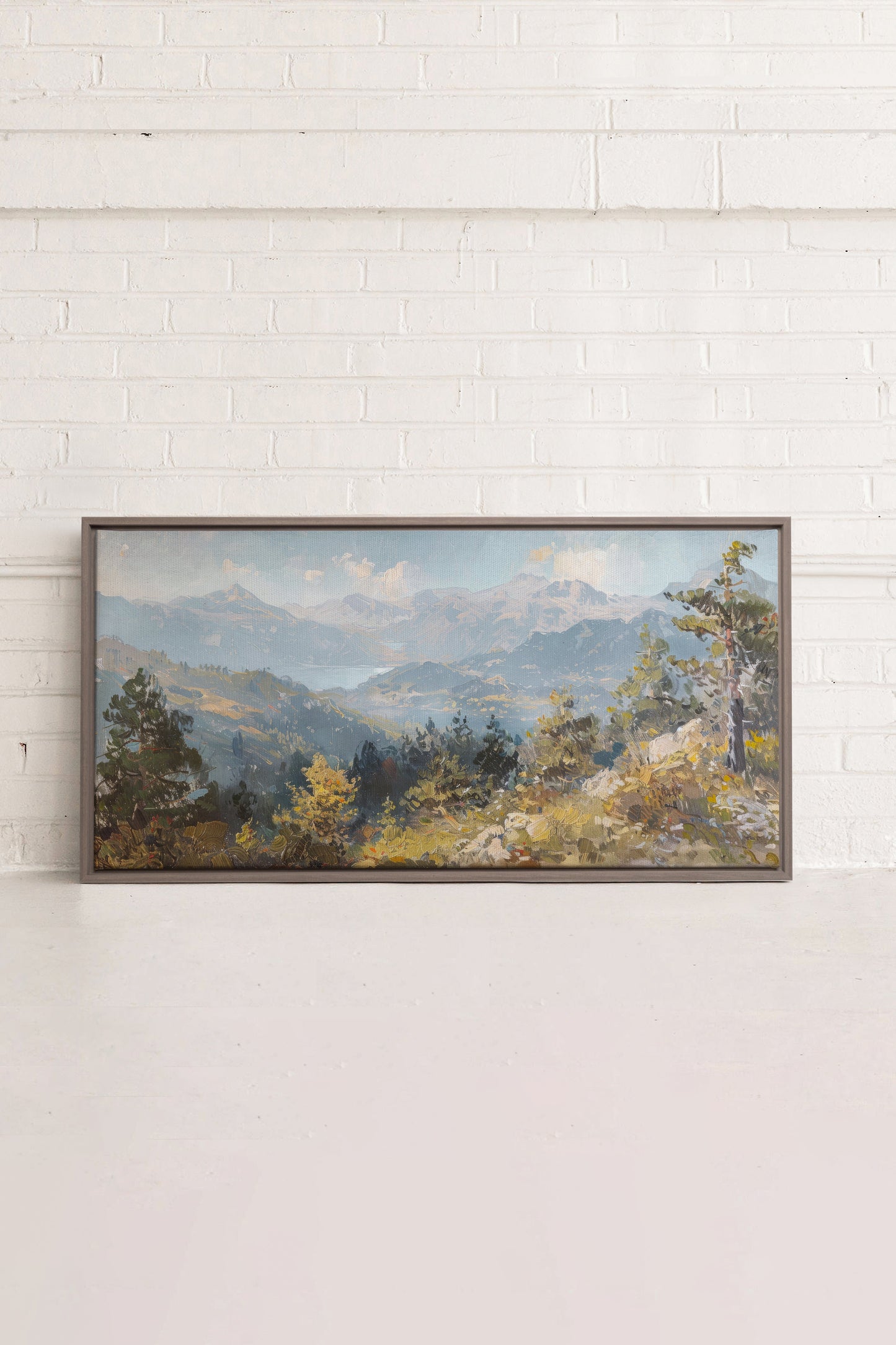 Austrian Alpenglow, Artwork on stretched canvas